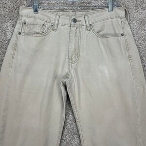 Levi's 514 Jeans Mens‎ 32x30 Straight Fit Tan Pants Casual White Tab Light Brown